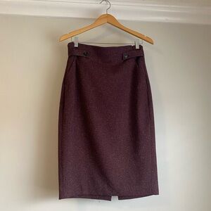 RW&CO. Women’s Burgundy Pencil Skirt Size US 8